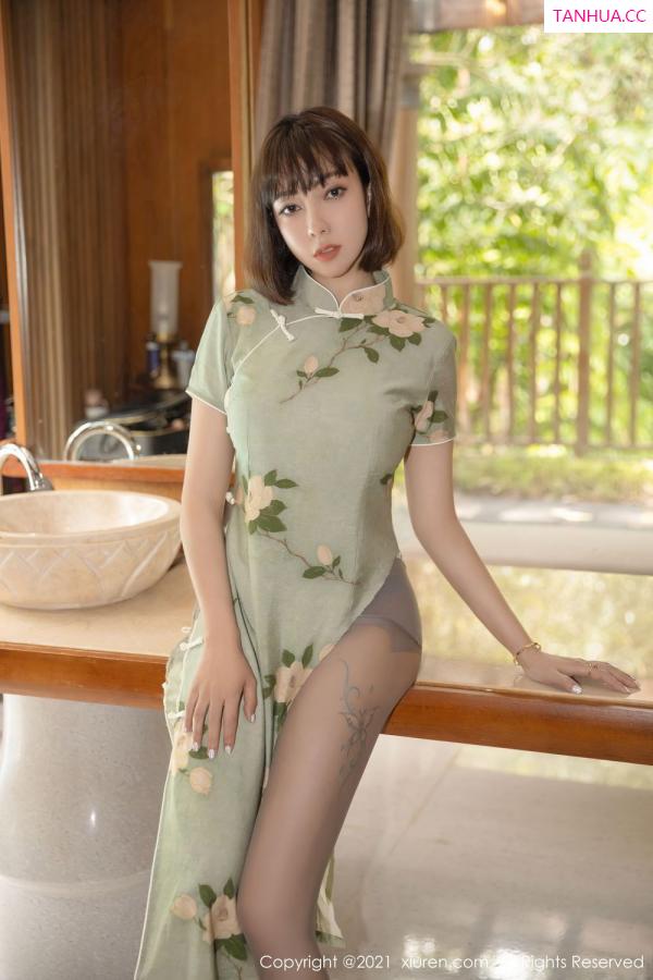 闫雪松 松果儿 御姐果儿Victoria 一袭华美的旗袍第3张图片